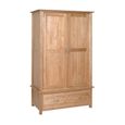 Nimbus Wardrobe - 2 Door - 1 Drawer - Oak
