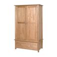 Nimbus Wardrobe - 2 Door - 1 Drawer - Oak