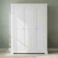 Cromwell Wardrobe - 3 Door - Grey Painted