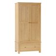 Arlington Wardrobe - 2 Door - 1 Drawer - Oak