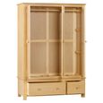 Arlington Wardrobe - 3 Door 2 Drawer - Oak