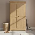 Moreno Wardrobe - 2 Door - Oak