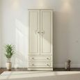 Pembroke Cream 2 Door 2 Drawer Double Wardrobe