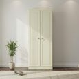 Pembroke Cream 2 Door Plain Tall Wardrobe