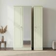 Pembroke Cream 3 Door Triple Wardrobe - 1 Mirror