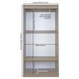 Pembroke Cream 2 Door 2 Drawer Double Wardrobe - H 182.4cm