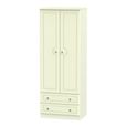 Pembroke Cream 2 Door 2 Drawer Tall Wardrobe