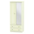 Pembroke Cream 2 Door Combi Wardrobe - 1 Mirror