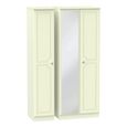 Pembroke Cream 3 Door Tall Triple Wardrobe - 1 Mirror