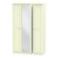 Pembroke Cream 3 Door Tall Triple Wardrobe - 1 Mirror
