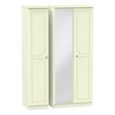 Pembroke Cream 3 Door Triple Wardrobe - 1 Mirror
