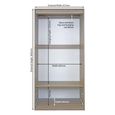Pembroke White Gloss 2 Door 2 Drawer Double Wardrobe - H 182.4cm