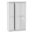 Pembroke White Gloss 3 Door Tall Triple Wardrobe