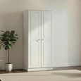 Pembroke White 2 Door Plain Wardrobe