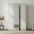 Pembroke White 3 Door Triple Wardrobe - 1 Mirror
