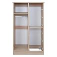 Pembroke White 1 Door Midi Wardrobe