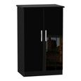 Knightsbridge Midi Wardrobe - Black Gloss