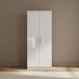 Knightsbridge Wardrobe - 2 Door - Plain - White Gloss