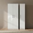 Knightsbridge Wardrobe - 3 Door - Tall - Triple - White Gloss