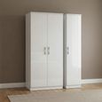Knightsbridge Wardrobe - 3 Door - Triple - White Gloss