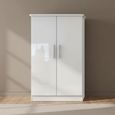 Knightsbridge Wardrobe - Midi - White Gloss