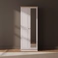 Vienna Wardrobe - 2 Door - 1 Mirror - Tall - Cashmere
