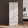 Vienna Wardrobe - 2 Door - 2 Drawer - Tall - Cashmere