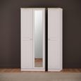 Vienna Wardrobe - 3 Door - 1 Mirror - Tall - Triple - Cashmere