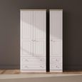 Vienna Wardrobe - 3 Door - 4 Drawers - Triple - Cashmere