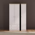 Vienna Wardrobe - 3 Door - LHF 2 Drawers - Tall - Triple - Cashmere