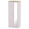 Vienna Wardrobe - 2 Door - 1 Mirror - Cashmere