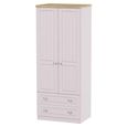 Vienna Wardrobe - 2 Door - 2 Drawer - Double - Cashmere