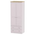 Vienna Wardrobe - 2 Door - 2 Drawer - Tall - Cashmere