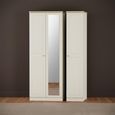 Vienna Wardrobe - 3 Door - 1 Mirror - Tall - Triple - Cream
