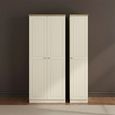 Vienna Wardrobe - 3 Door - Triple - Cream