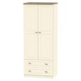 Vienna Wardrobe - 2 Door - 2 Drawer - Double - Cream