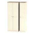 Vienna Wardrobe - 3 Door - Tall - Triple - Cream