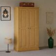 Churchill Waxed Pine 2 Door Plain Wardrobe