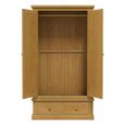 Churchill Waxed Pine 2 Mirror Door Wardrobe
