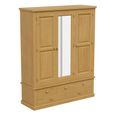 Churchill Waxed Pine 3 Door Combi Wardrobe