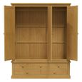 Churchill Waxed Pine 3 Door Combi Wardrobe