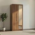 Sherwood Wardrobe - 2 Door - 1 Mirror - Walnut