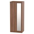 Sherwood Wardrobe - 2 Door - 1 Mirror - Walnut