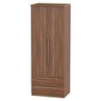 Sherwood Wardrobe - 2 Door - 2 Drawer - Tall - Walnut