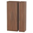 Sherwood Wardrobe - 3 Door - Tall - Triple - Walnut