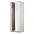 Paris Wardrobe - 2 Door - 1 Mirror - Tall - Cashmere
