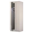 Paris Wardrobe - 2 Door - Plain - Tall - Cashmere Gloss