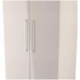 Paris Wardrobe - 2 Door - Plain - Tall - Cashmere Gloss