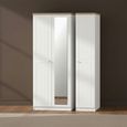 Vienna Wardrobe - 3 Door - 1 Mirror - Triple - Porcelain