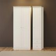 Vienna Wardrobe - 3 Door - RHF 2 Drawers - Triple - Porcelain